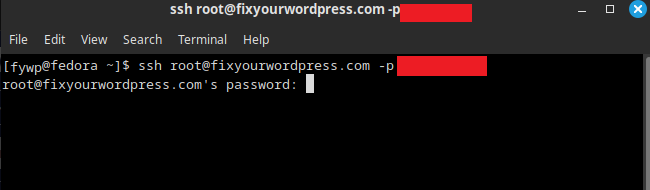 Access Terminal VIA SSH command and Bash Window