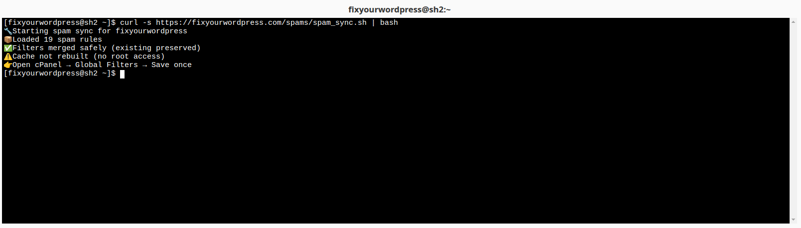 Run curl command